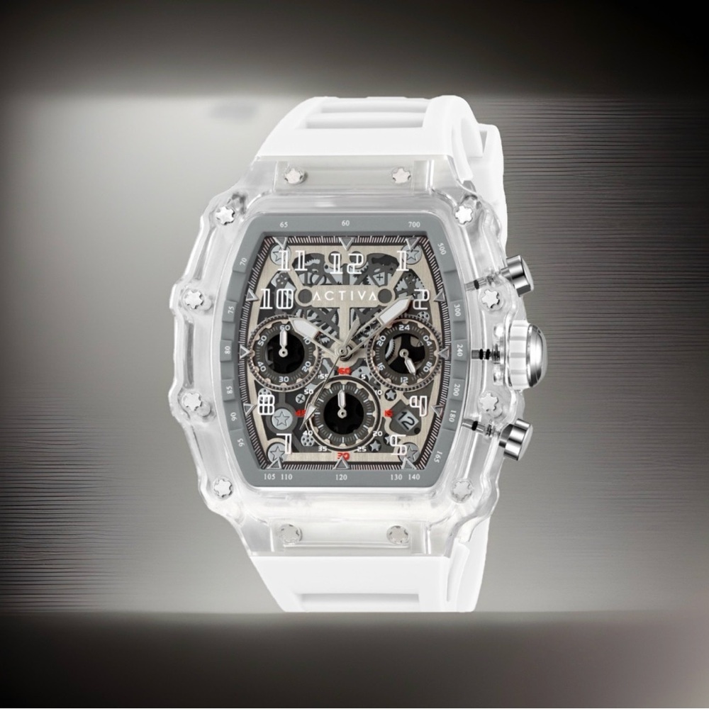 Activa Fury X Invicta Men's Watch W/Skeleton Dial 44MM(PF22222)Silicone Band New